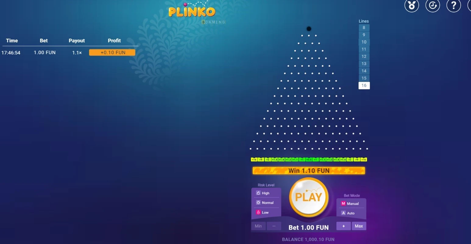 Plinko Casino Experience